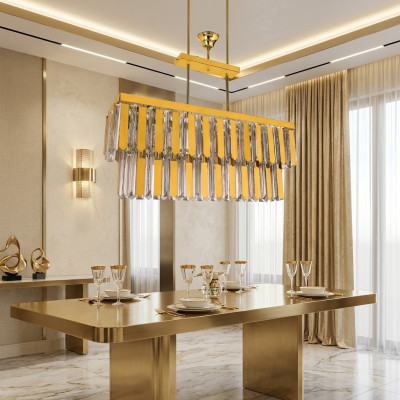 Kronleuchter Decken Leuchte Designer Lampe Leuchten Wohnzimmer Gold