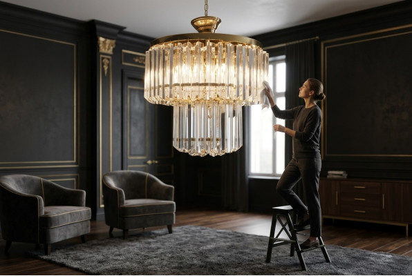 Kronleuchter Hange Pendelleuchte neu Lustre Wohnzimmer Crystal