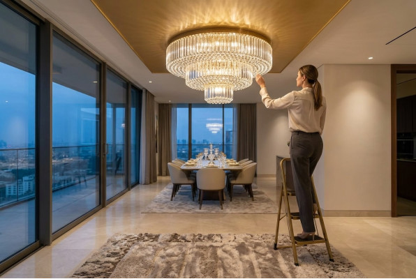 Kronleuchter Wohnzimmer Hänge Lampe Leuchten Decken Leuchte Luster Kristall