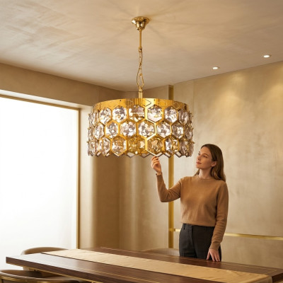 Kronleuchter Bleikristall Kristall Deckenlampe Lüster Design Wohnzimmer