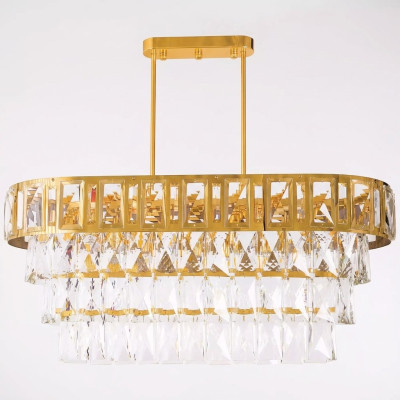 Ovaler Kronleuchter Deckenlampe Lampe Luster Kronleuchter Decke Kristalllampe
