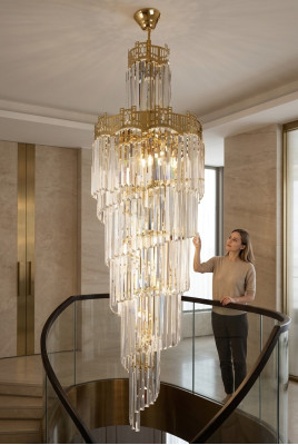 Kronleuchter Wohnzimmer Deckenleuchte Moderner Lüster schön Crystal