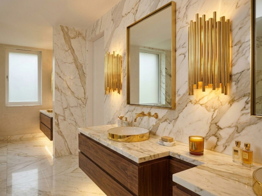 Wandleuchter schön Stil Moderne Wohnzimmer Metall Base neu gold