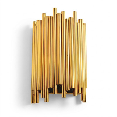 Wandleuchter schön Stil Moderne Wohnzimmer Metall Base neu gold