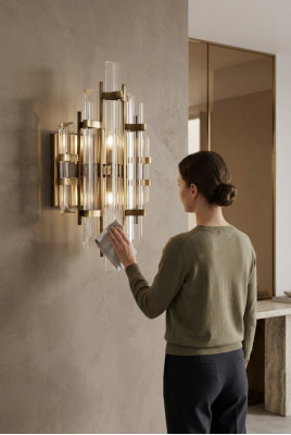 Wandleuchte Wandlampe Wohnzimmer Beleuchtung Luxus neu Modern