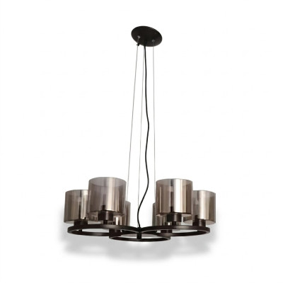 Deckenlampe Luster Decken Beleuchtung schwarz Luster Glass