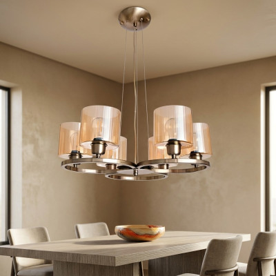 Modern Deckenlampe Stil Modern Hängeleuchte Metall Wohnzimmer Neu