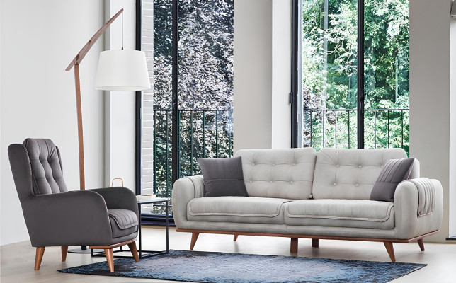 Chesterfield Sessel Relax Club Sofa Einsitzer Couch Polster Möbel Braun