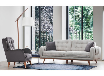 Sofa Couch 3+1 Sitz Sofagarnitur Couchen Polster Möbel Sofas Set Gruppe