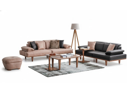 Altrosa Wohnzimmer Dreisitzer Polster Couchen Möbel Textil Sitzmöbel