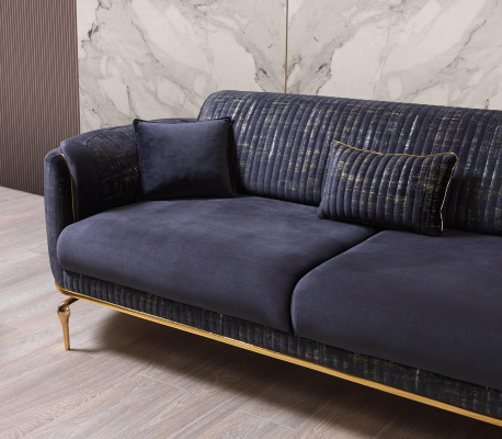 Luxus Sofagarnitur 311 Sitz Sofa Couch Set Wohnzimmer Garnitur 3tlg.