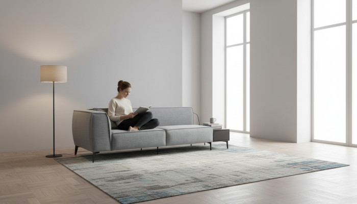 3 Sitzer Sofa Couch Modern Stil Wohnzimmer Polstersofa Luxus Textil