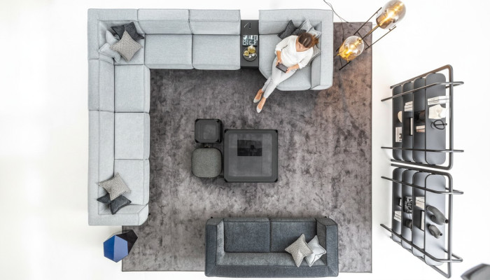 Wohnlandschaft Sofa Set 2tlg Wohnzimmer U - Form Sofa 3 Sitz Modern Design Neu