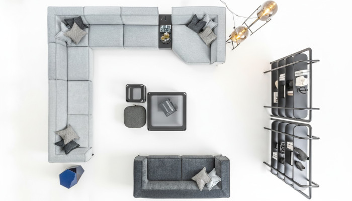Wohnlandschaft Sofa Set 2tlg Wohnzimmer U - Form Sofa 3 Sitz Modern Design Neu