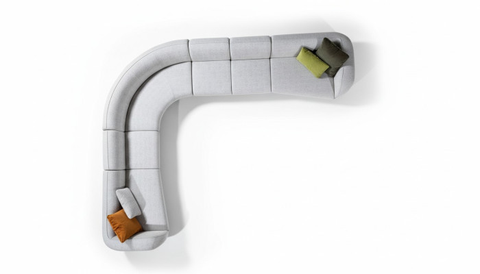 Polster Möbel Textil L-Form Sofa Wohnzimmerecke Relax itzgruppe Couch