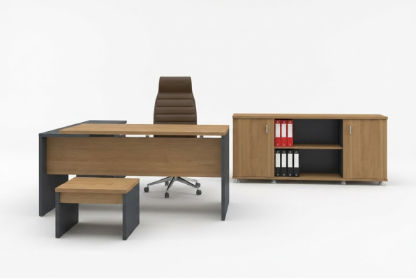 Eckschreibtisch Aktenschrank Couchtisch Arbeitszimmermöbel Modern Stil