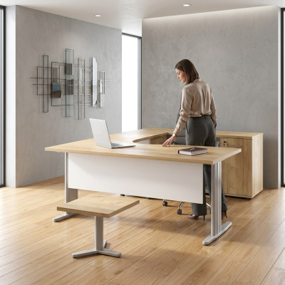 Eckschreibtisch Tisch Büro Einrichtung Möbel Schreibtische 180x160