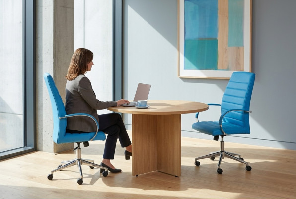 Rund Schreibtisch Arbeitszimmer Neu Büro Möbel Arbeitstisch Designer