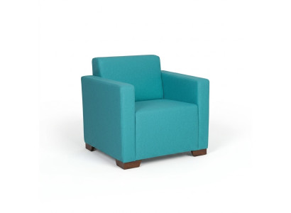 Sessel Arbeitszimmer Blau Sitz Büro Möbel Polstersessel Neu Textil