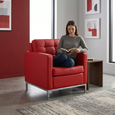 Sessel Arbeitszimmer Büro Office Möbel Polstersessel Textil Sitz