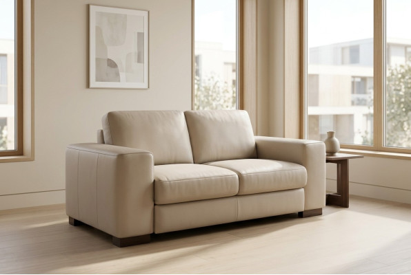 Weißer Zweisitzer Luxus Couch Moderne Arbeitszimmermöbel Stil Sofas
