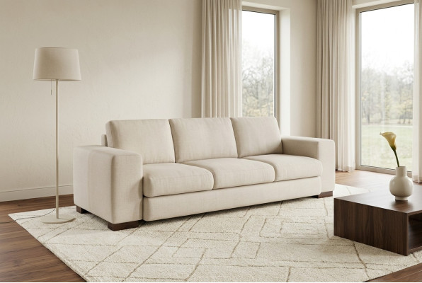 Weißer Dreisitzer Textilsofas Neue Designer Couche Arbeitszimmer Möbel