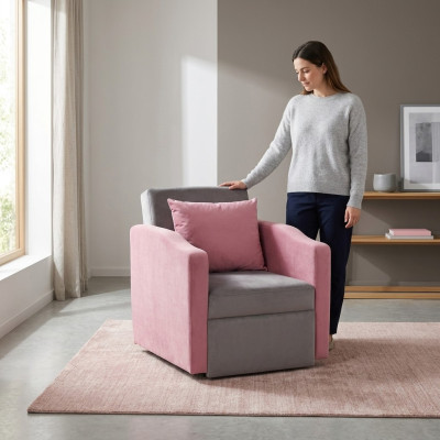Designer Sessel Luxus Sitzer Einsitzer Büromöbel Modernes Design Stoff