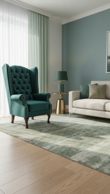 Ohrensessel Chesterfield Samt Einsitzer Luxus Sessel Couchen Sofa