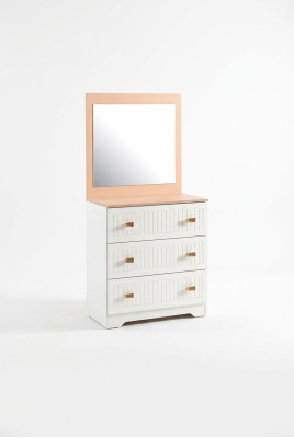 Kommode mit spiegel konsole tisch möbel weiß modern im schlafzimmer