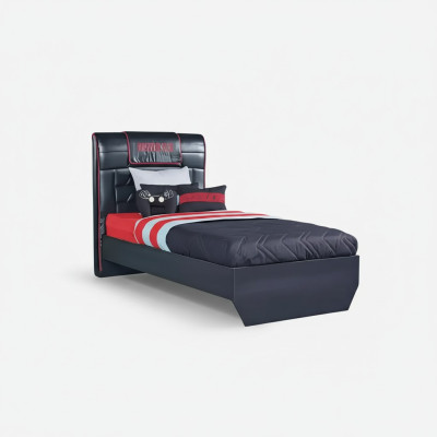 Designer Betten Kinderbett Jugendbett Holzmöbel mit weicher 120x200cm