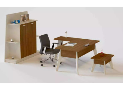 Eckschreibtisch Tisch Aktenschrank Couchtisch Schrank Möbel Büro 3tlg.