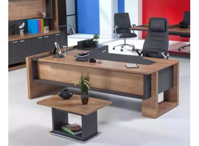 Büro Eckschreibtisch Möbel Schreibtisch Einrichtung Holztisch Cheftisch