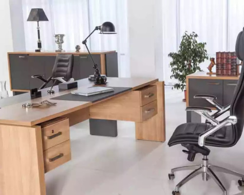 Aktenschrank Büro Möbel Einrichtung Holz Design Schränke Regal 226x50x94