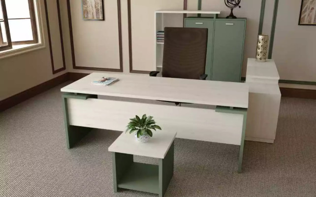 Klassischer Weißer Designer Luxus Schreibtisch Holzmöbel Arbeitszimmer