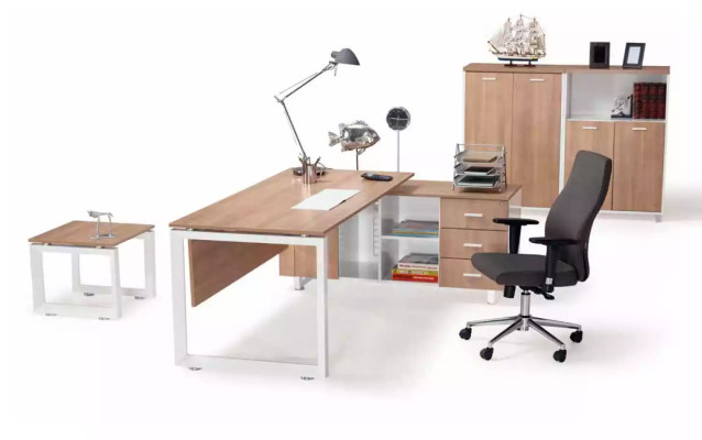 Büro Möbel Schreibtisch Aktenschrank Couchtisch 4tlg. Set Einrichtung