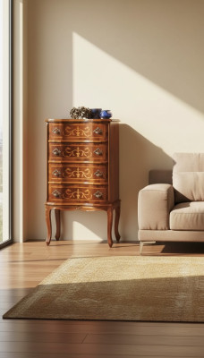 Klassische Viertürige Kommode Braun Holzmöbel Wohnzimmer Neu Modern