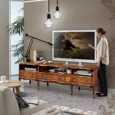 TV Regal Kommode klassisches Holzmöbel Design rtv Ständer Möbel Kommoden