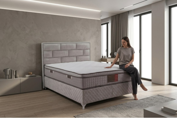 Bett Polsterung Design Luxus Holz Doppelbetten Ehe Schlafzimmer Hotelmöbel