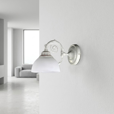 Wandleuchte Wandlampe Wandleuchten Art Lüster Wand Lampen Weiß Glas