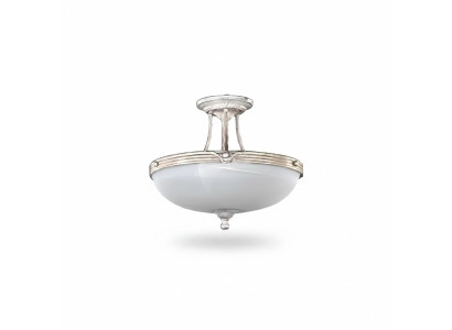 Deckenlampe Lampen Deckenleuchter Lüster Kronleuchter Weiß Glas Modern