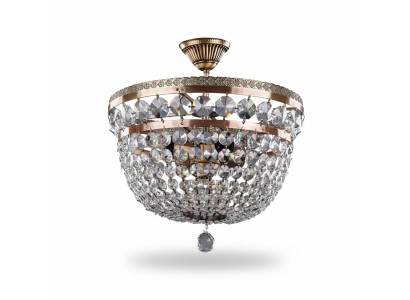 Deckenleuchter Luxus Lüster Deckenlampe Kronleuchter Gold Kristall Art