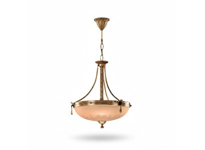 Kronleuchter Deckenlampe Lüster Deckenleuchter Lampe Glas Gold Beige