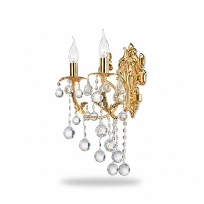 Wandlampe Wandleuchten Wandleuchte Lüster Wand Lampen Kristall Gold