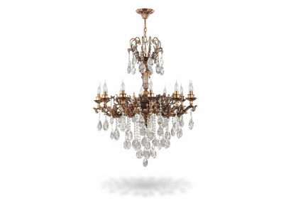 Deckenleuchter Luxus Gold Kronleuchter Deckenlampe Lüster Kristall Lampe