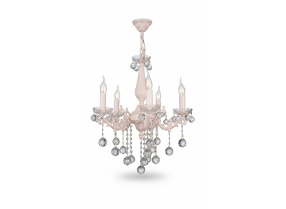 Lüster Deckenleuchter Luxus Beige Kronleuchter Deckenlampe Kristall
