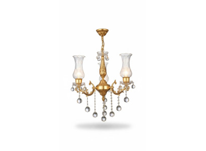Deckenleuchter Kronleuchter Gold Deckenlampe Lüster Kristall Lampe