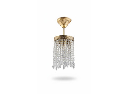 Lampe Deckenleuchter Kronleuchter Gold Deckenlampe Lüster Kristall