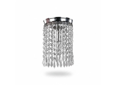 Lampe Deckenleuchter Kronleuchter Silber Deckenlampe Lüster Kristall