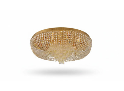Kronleuchter Deckenleuchter Luxus Gold Deckenlampe Lüster Kristall Art