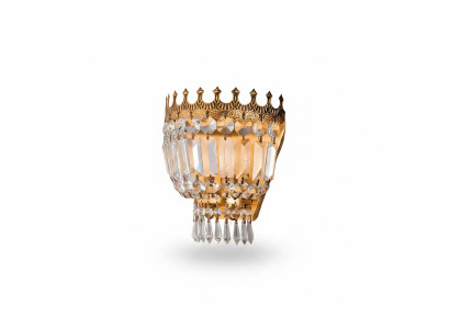 Wandleuchte Wandlampe Wandleuchten Lüster Wand Lampen Kristall Gold